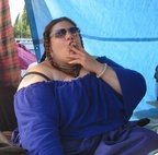July 9, 2005. Puffing on a Rosa Cuba at the Skagit Valley Highland games.